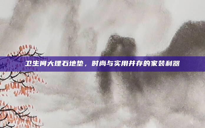 卫生间大理石地垫，时尚与实用并存的家装利器