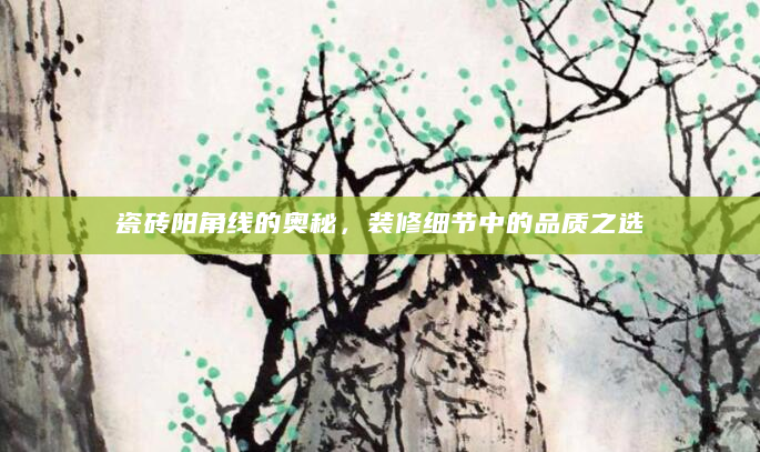 瓷砖阳角线的奥秘，装修细节中的品质之选