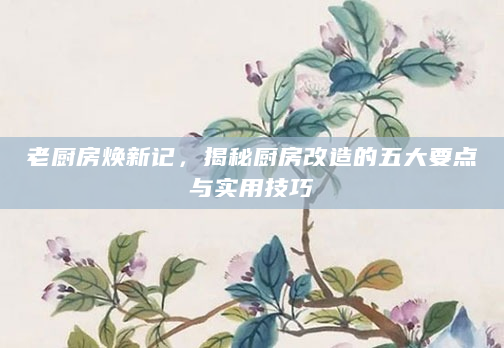 老厨房焕新记，揭秘厨房改造的五大要点与实用技巧