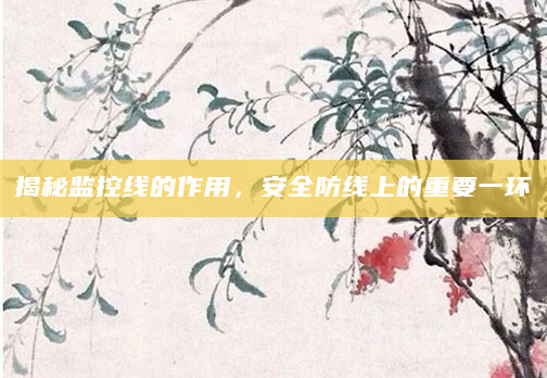 揭秘监控线的作用，安全防线上的重要一环