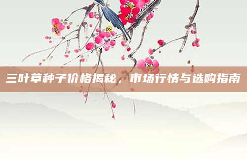 三叶草种子价格揭秘，市场行情与选购指南