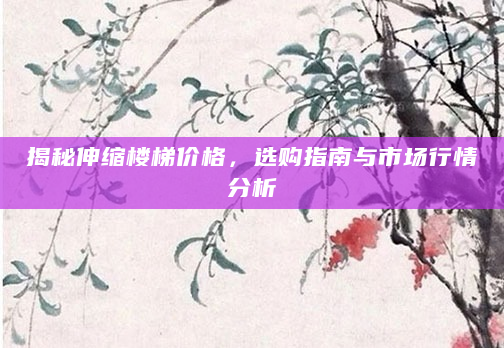 揭秘伸缩楼梯价格，选购指南与市场行情分析