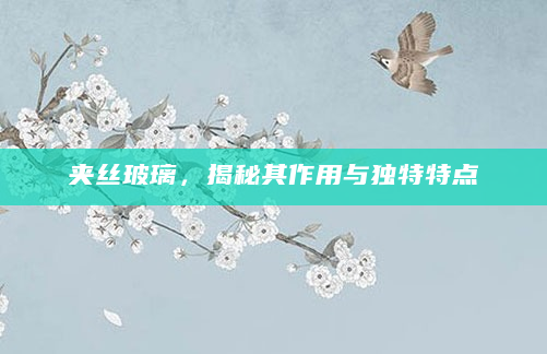 夹丝玻璃，揭秘其作用与独特特点