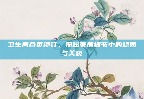 卫生间合页铆钉，揭秘家居细节中的稳固与美观