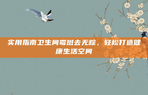 实用指南卫生间霉斑去无踪，轻松打造健康生活空间