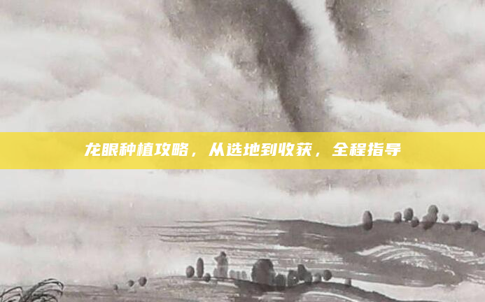 龙眼种植攻略，从选地到收获，全程指导