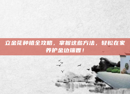 立金花种植全攻略，掌握这些方法，轻松在家养护金边瑞香！
