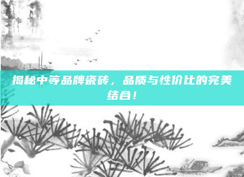 揭秘中等品牌瓷砖，品质与性价比的完美结合！