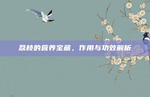 荔枝的营养宝藏，作用与功效解析