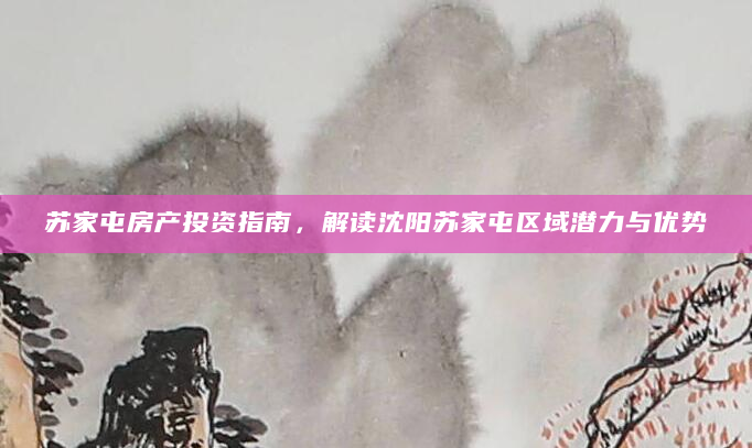 苏家屯房产投资指南，解读沈阳苏家屯区域潜力与优势