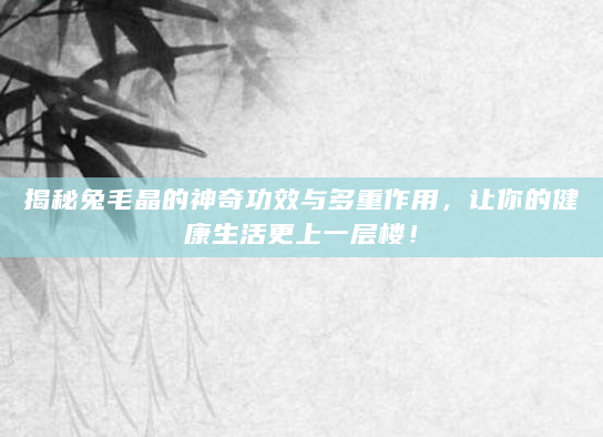 揭秘兔毛晶的神奇功效与多重作用，让你的健康生活更上一层楼！