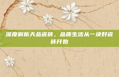 深度解析天品瓷砖，品质生活从一块好瓷砖开始
