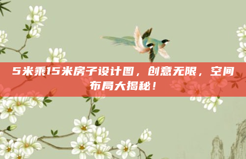 5米乘15米房子设计图，创意无限，空间布局大揭秘！