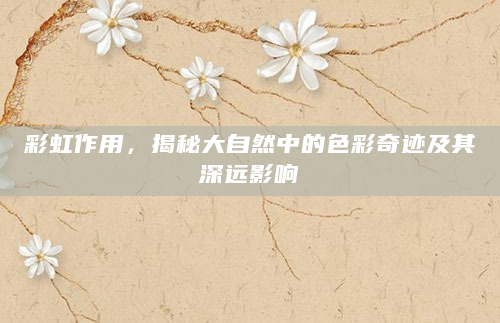 彩虹作用，揭秘大自然中的色彩奇迹及其深远影响