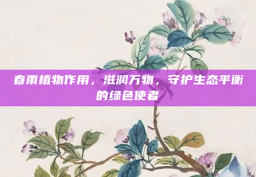 春雨植物作用，滋润万物，守护生态平衡的绿色使者
