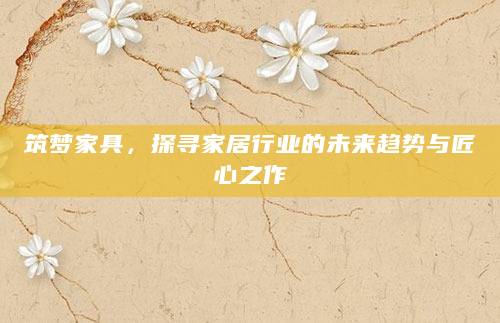 筑梦家具，探寻家居行业的未来趋势与匠心之作