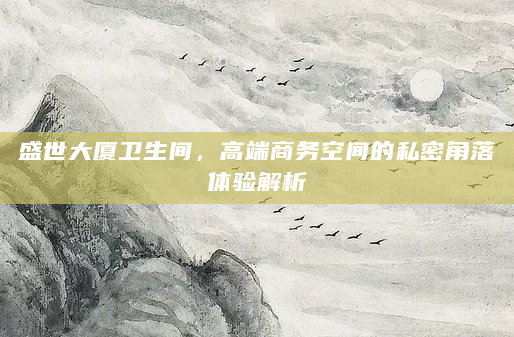 盛世大厦卫生间，高端商务空间的私密角落体验解析