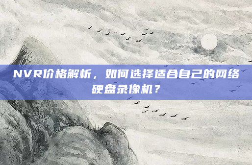 NVR价格解析，如何选择适合自己的网络硬盘录像机？