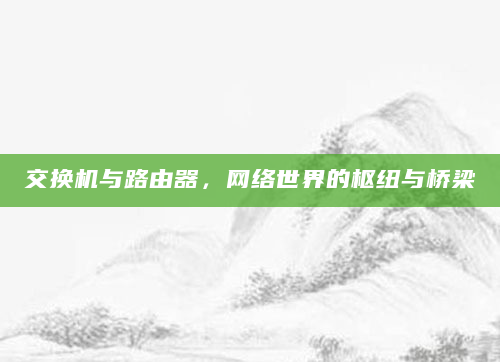 交换机与路由器，网络世界的枢纽与桥梁