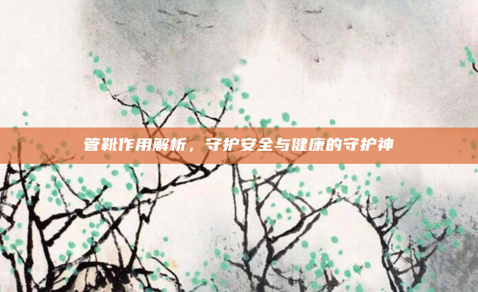 管靴作用解析，守护安全与健康的守护神