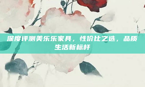 深度评测美乐乐家具，性价比之选，品质生活新标杆