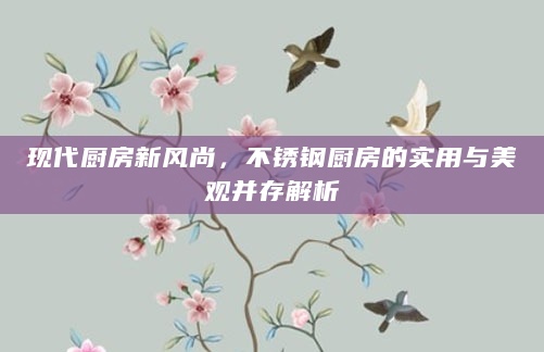 现代厨房新风尚，不锈钢厨房的实用与美观并存解析