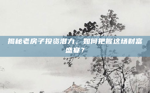 揭秘老房子投资潜力，如何把握这场财富盛宴？