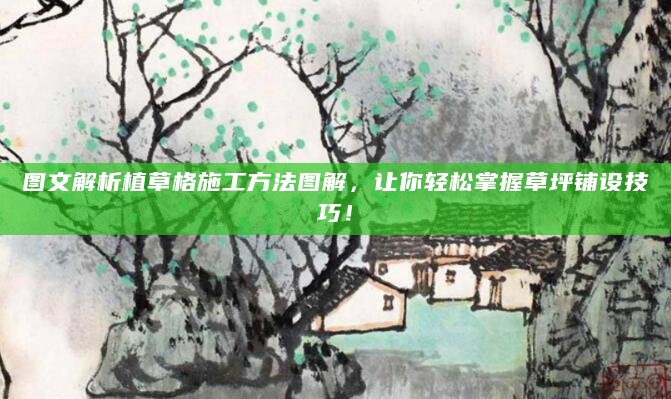 图文解析植草格施工方法图解，让你轻松掌握草坪铺设技巧！