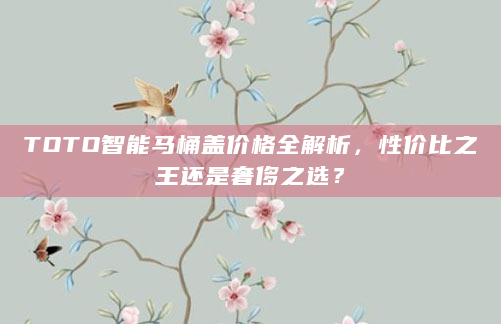 TOTO智能马桶盖价格全解析，性价比之王还是奢侈之选？