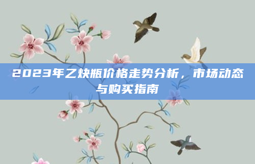 2023年乙炔瓶价格走势分析，市场动态与购买指南