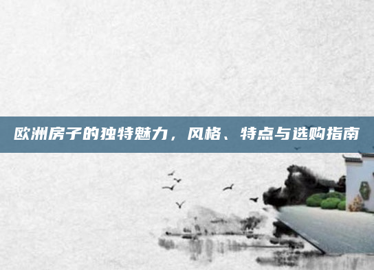 欧洲房子的独特魅力，风格、特点与选购指南