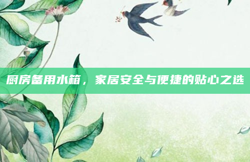 厨房备用水箱，家居安全与便捷的贴心之选