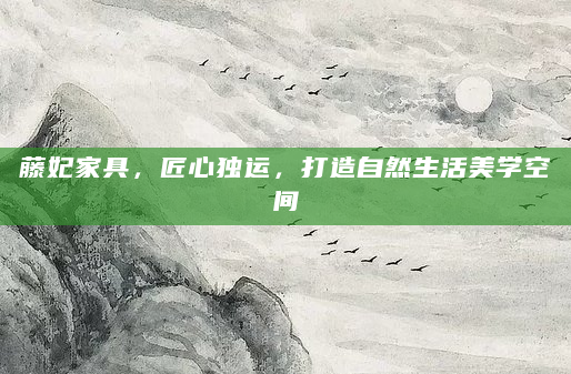 藤妃家具，匠心独运，打造自然生活美学空间