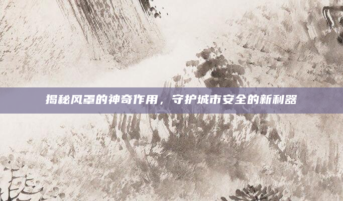 揭秘风罩的神奇作用，守护城市安全的新利器