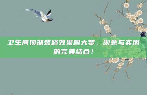 卫生间顶部装修效果图大赏，创意与实用的完美结合！