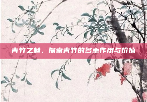 青竹之魅，探索青竹的多重作用与价值