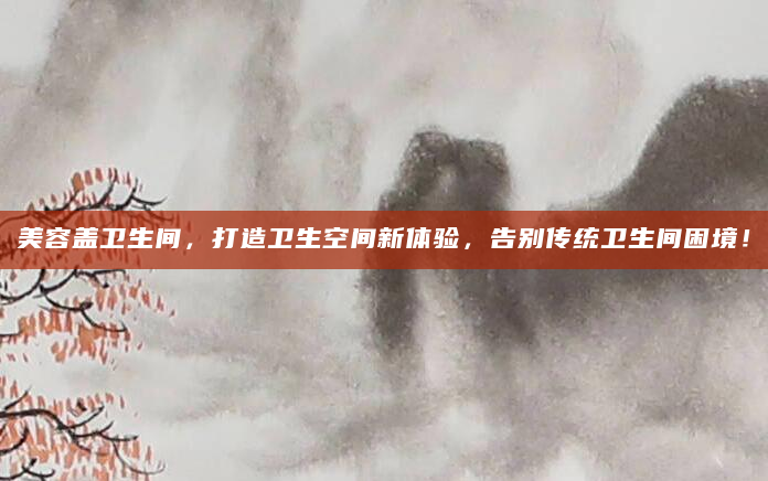 美容盖卫生间，打造卫生空间新体验，告别传统卫生间困境！