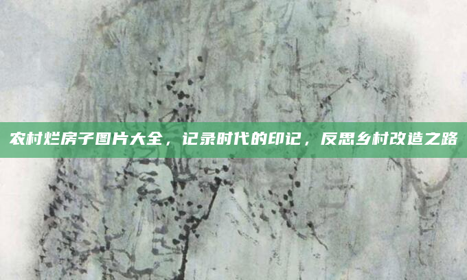农村烂房子图片大全，记录时代的印记，反思乡村改造之路
