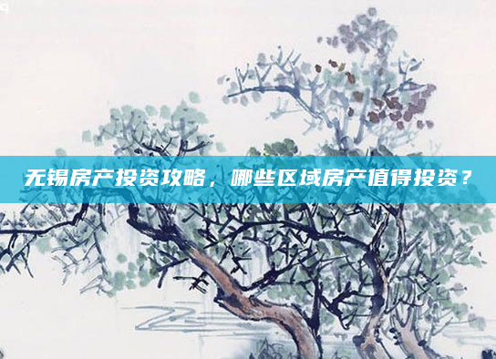 无锡房产投资攻略，哪些区域房产值得投资？