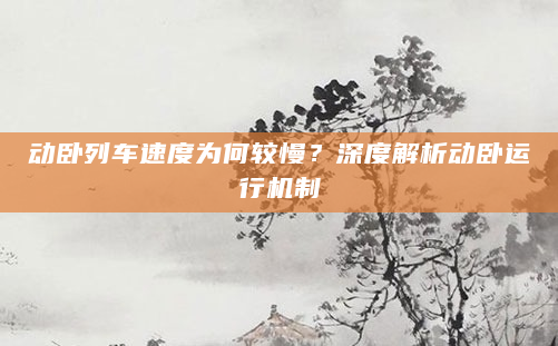动卧列车速度为何较慢？深度解析动卧运行机制