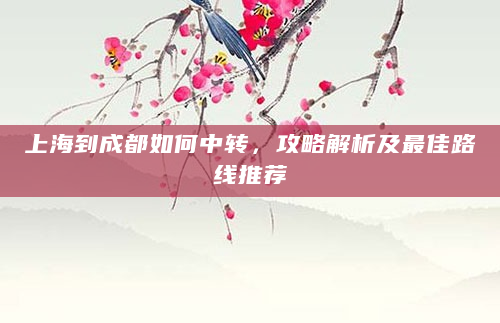 上海到成都如何中转，攻略解析及最佳路线推荐