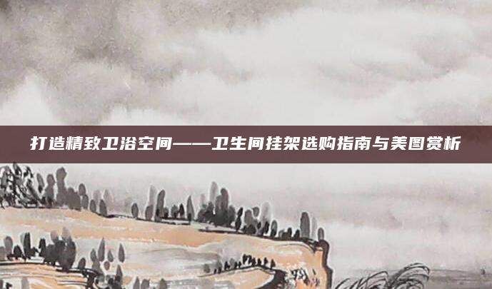打造精致卫浴空间——卫生间挂架选购指南与美图赏析