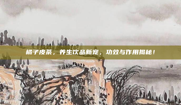 橘子皮茶，养生饮品新宠，功效与作用揭秘！