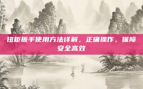 扭矩扳手使用方法详解，正确操作，保障安全高效