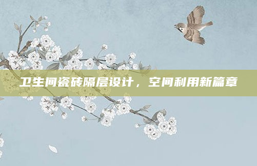 卫生间瓷砖隔层设计，空间利用新篇章