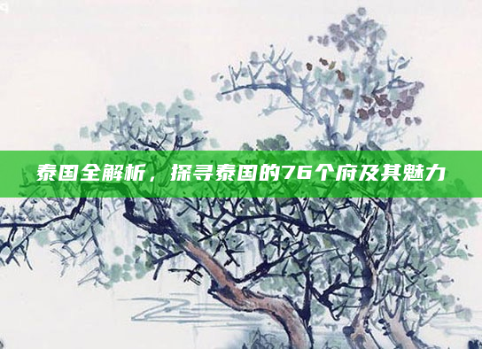 泰国全解析，探寻泰国的76个府及其魅力