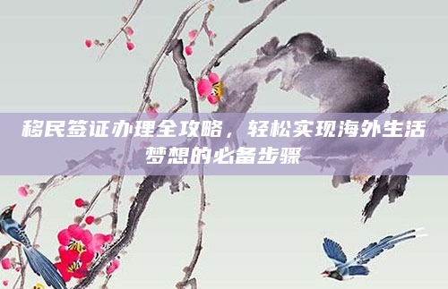 移民签证办理全攻略，轻松实现海外生活梦想的必备步骤