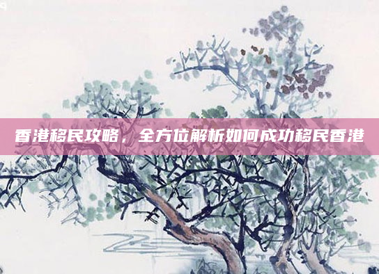 香港移民攻略，全方位解析如何成功移民香港
