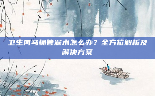 卫生间马桶管漏水怎么办？全方位解析及解决方案