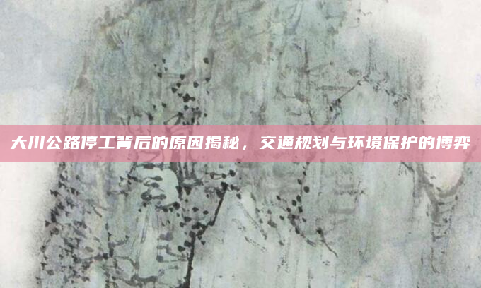 大川公路停工背后的原因揭秘，交通规划与环境保护的博弈